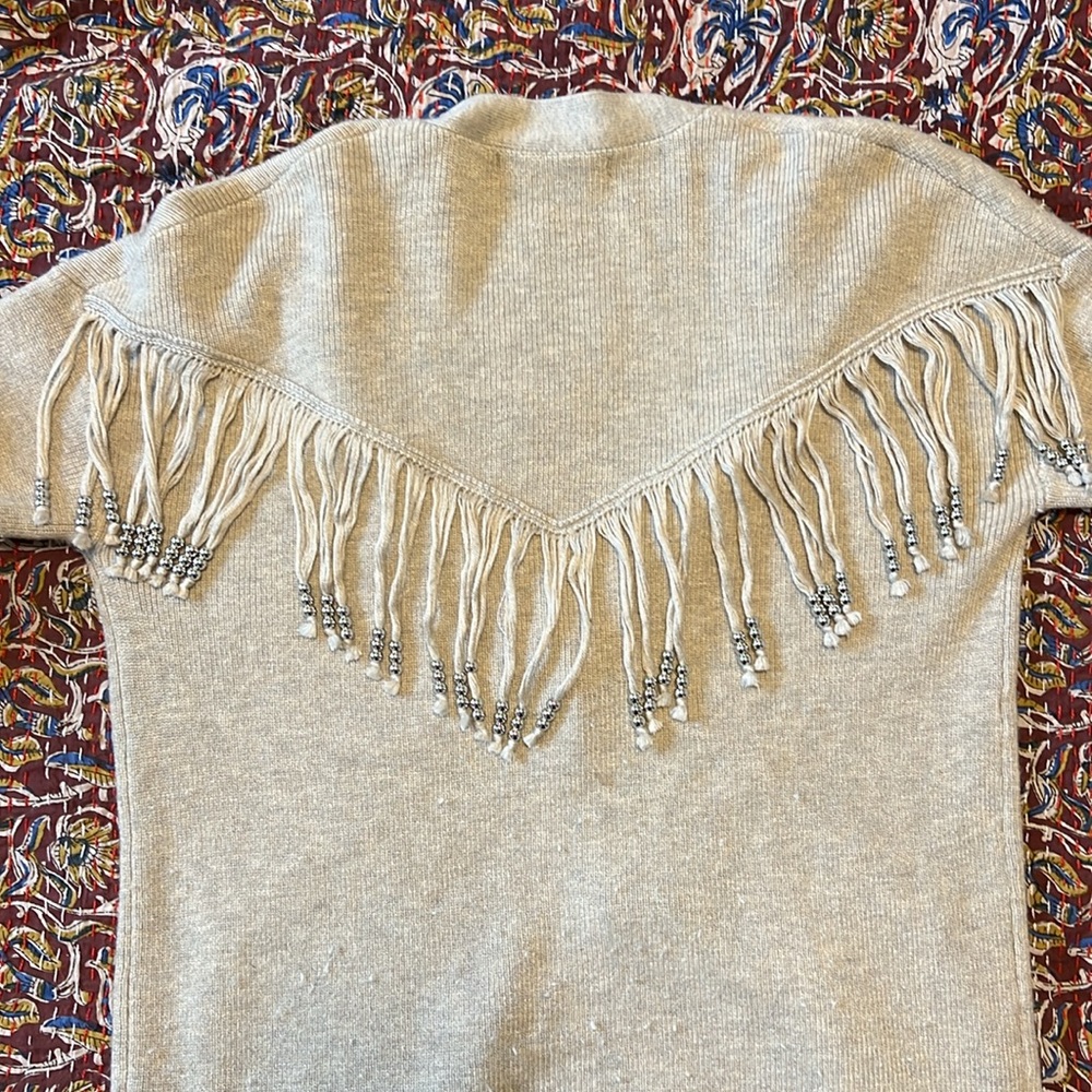 One Grey Day beaded cardigan
